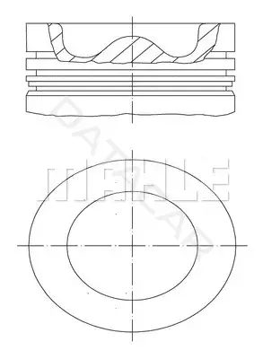 Поршень двигателя KNECHT/MAHLE 011PI00109002