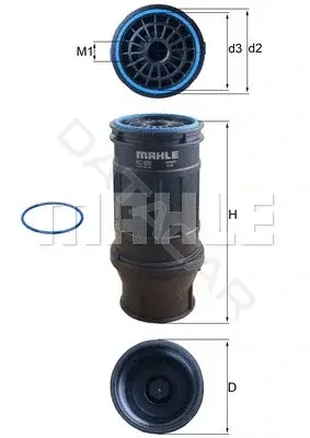 Топливный фильтр KNECHT/MAHLE KC629D