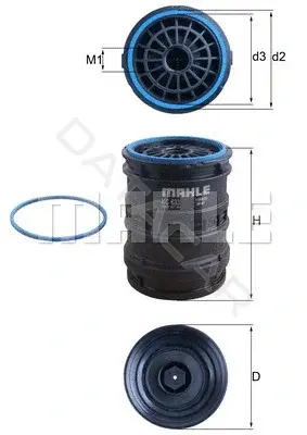 Топливный фильтр KNECHT/MAHLE KC633D