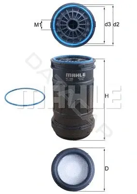 Топливный фильтр KNECHT/MAHLE KC648D