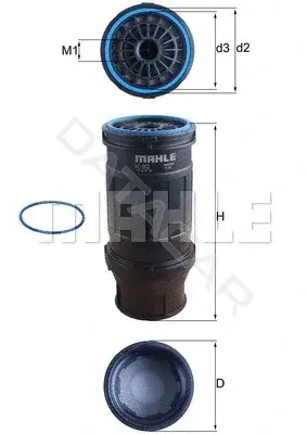 Топливный фильтр KNECHT/MAHLE KC652D