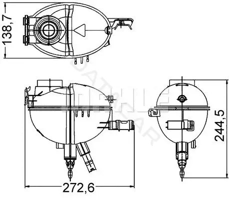 Расширительный бачок KNECHT/MAHLE CRT209000S