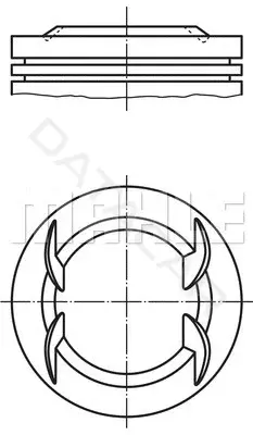 Поршень двигателя KNECHT/MAHLE 011PI00111000