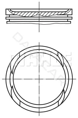Поршень двигателя KNECHT/MAHLE 011PI00112002