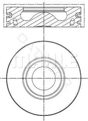 Поршень двигателя KNECHT/MAHLE 013PI00137002
