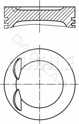 Поршень двигателя KNECHT/MAHLE 028PI00134000