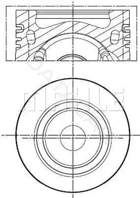 Поршень двигателя KNECHT/MAHLE 028PI00141000