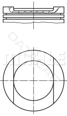 Поршень двигателя KNECHT/MAHLE 028PI00144000