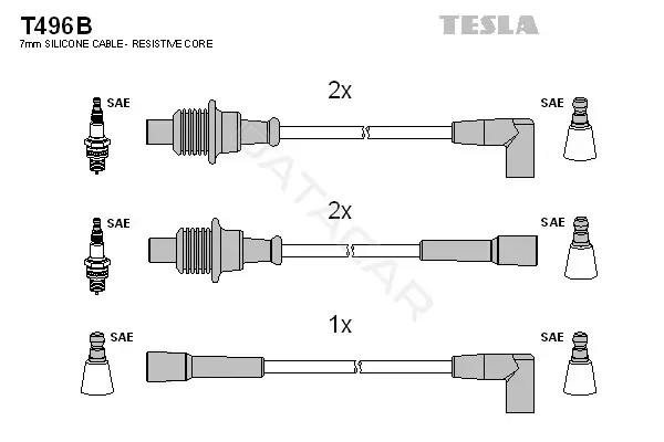 Высоковольтные провода TESLA T496B
