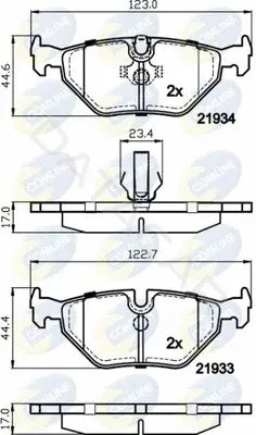 Тормозные колодки COMLINE CBP01024