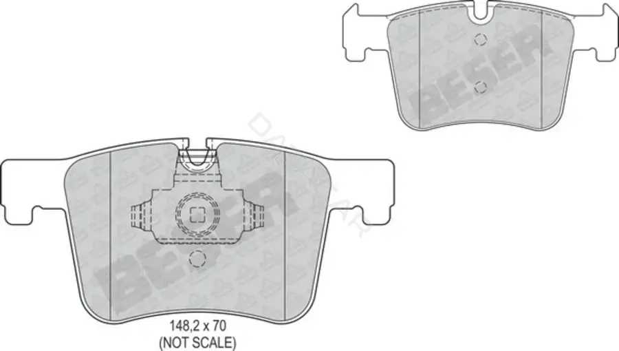 Тормозные колодки BESER 4382