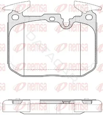 Тормозные колодки REMSA 1491.10