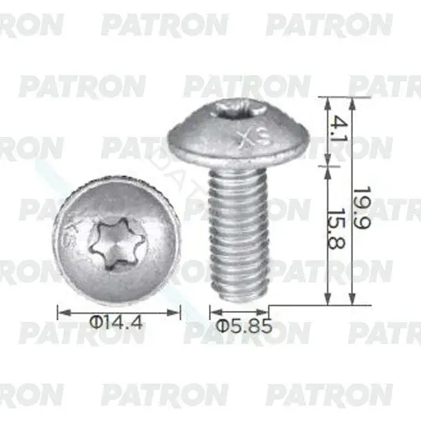 Клипсы, фиксаторы, зажимы PATRON P37-2405