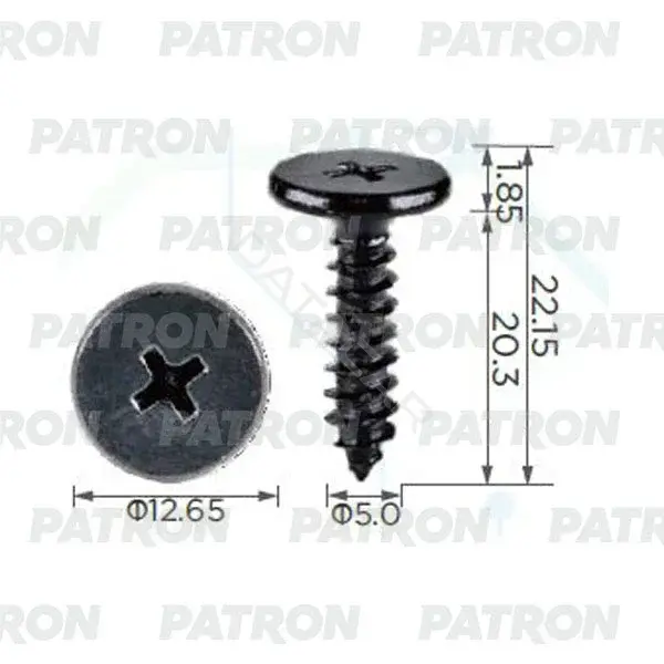 Клипсы, фиксаторы, зажимы PATRON P37-2435