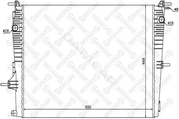 Радиатор охлаждения STELLOX 10-26160-SX