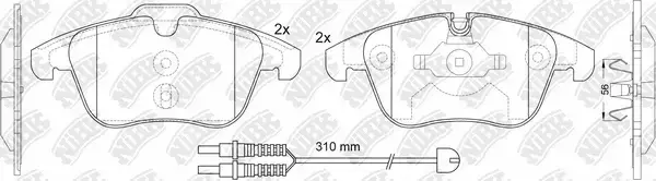 Тормозные колодки NiBK PN0462W