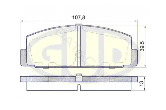 Тормозные колодки GUD GBP015710