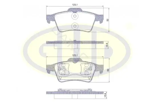 Тормозные колодки GUD GBP084200
