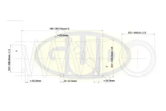 Пружины GUD GCS063482