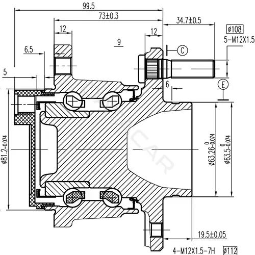 Ступица колеса ZIKMAR Z89231R