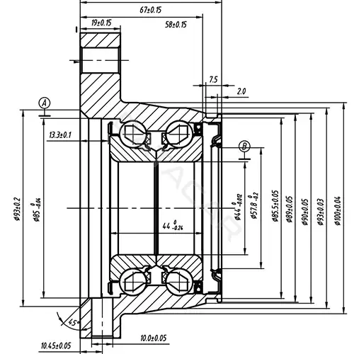 Ступица колеса ZIKMAR Z89444R