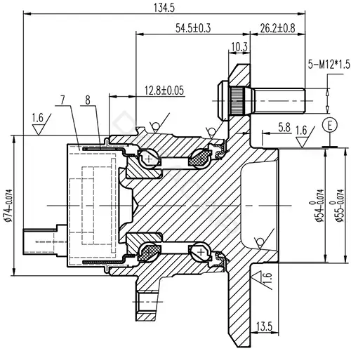 Ступица колеса ZIKMAR Z89567R