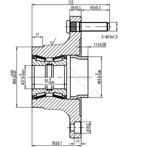 Ступица колеса ZIKMAR Z89841R
