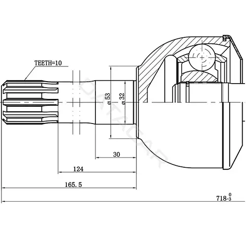 Шрус ZIKMAR Z87661R