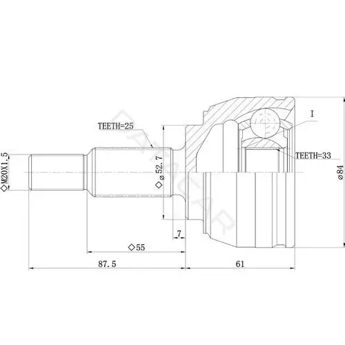 Шрус ZIKMAR Z88478R