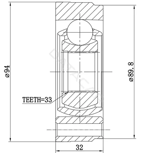 Шрус ZIKMAR Z88990R