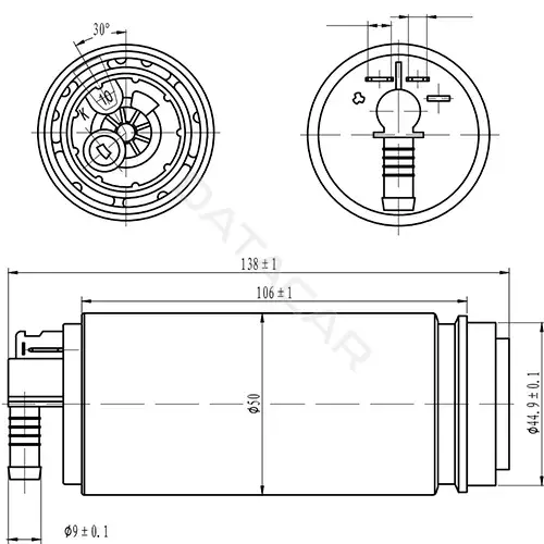 Топливный насос ZIKMAR Z61029R