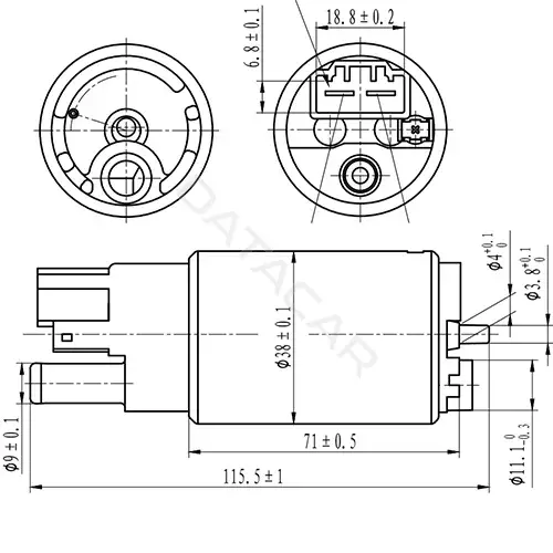 Топливный насос ZIKMAR Z61077R