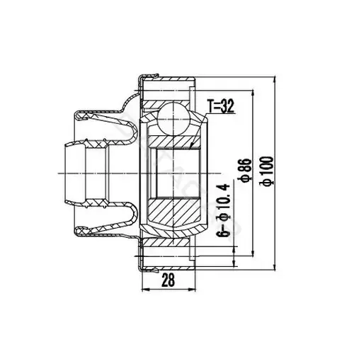 Шрус ZIKMAR Z87587R