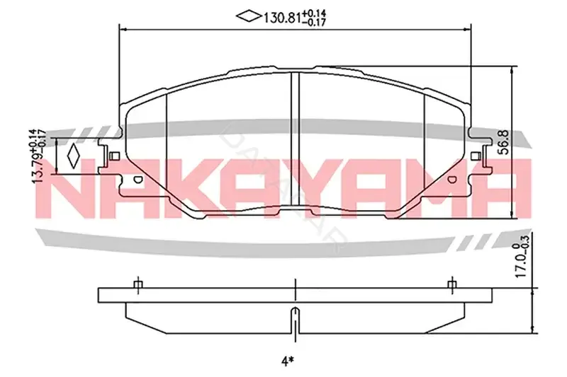 Тормозные колодки NAKAYAMA P2022NY