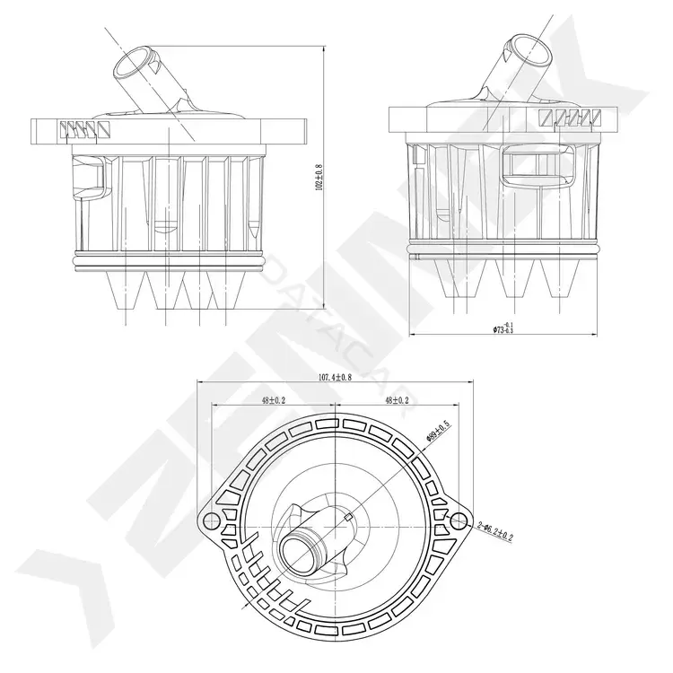 Клапан картерных газов ZENNEK DOS0006