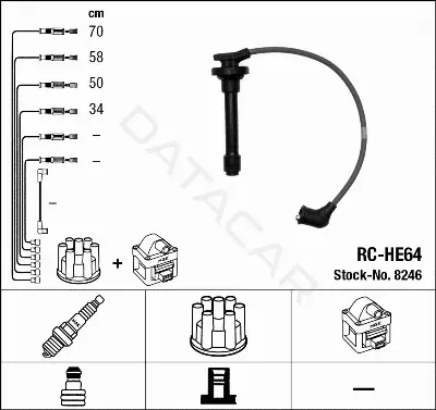 Высоковольтные провода NGK 8246
