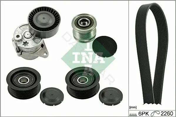 Комплект ручейкового ремня INA 529011521