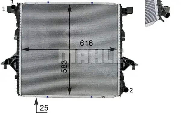 Радиатор охлаждения KNECHT/MAHLE CR81000S
