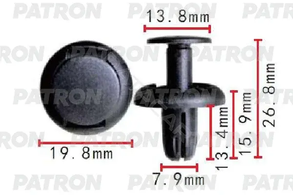 Клипсы, фиксаторы, зажимы PATRON P37-1649