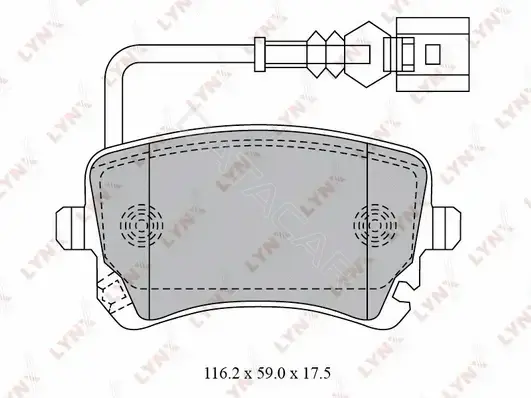 Тормозные колодки LYNXAUTO BD-8033