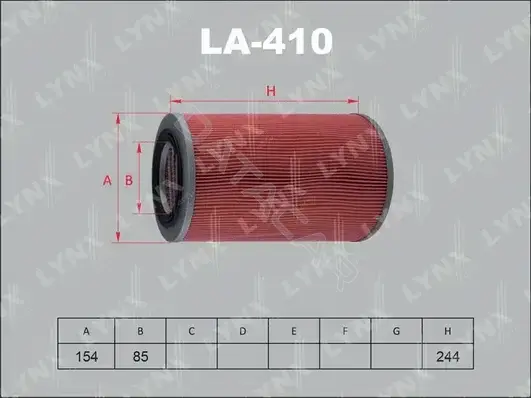 Воздушный фильтр LYNXAUTO LA-410
