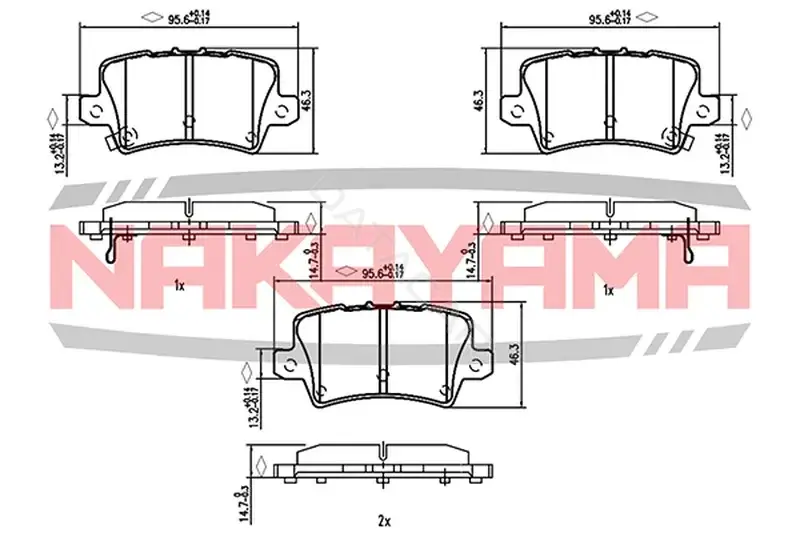 Тормозные колодки NAKAYAMA HP8507NY