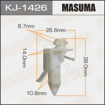 Клипса молдинга MASUMA KJ-1426
