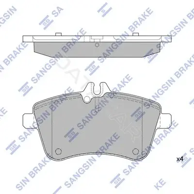 Тормозные колодки Hi-Q SP1989