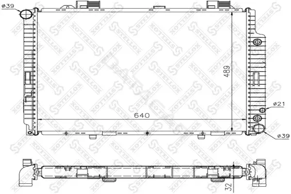 Радиатор охлаждения STELLOX 10-25261-SX