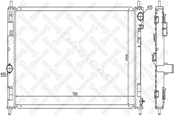 Радиатор охлаждения STELLOX 10-25631-SX