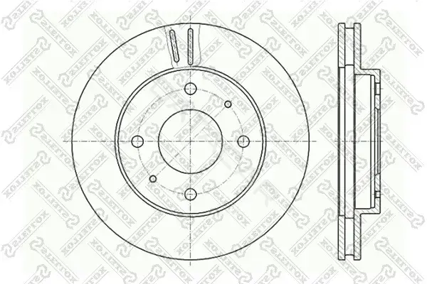 Тормозные диски STELLOX 6020-3010V-SX