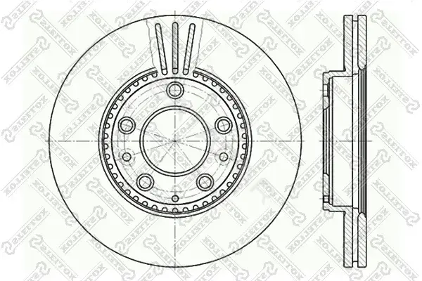 Тормозные диски STELLOX 6020-3245V-SX