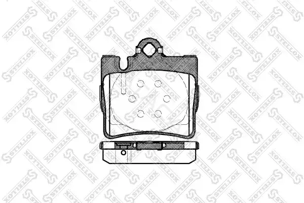 Тормозные колодки STELLOX 781000B-SX