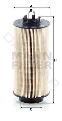 Топливный фильтр MANN PU999/2x